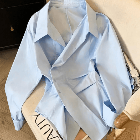 Chemise croisée à manches longues - OMNIVIAFLOW.FR