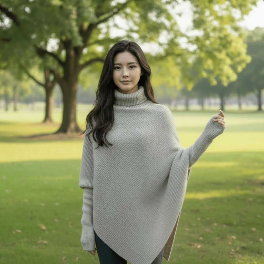 Pull ample à col montant – Maille douce et confortable - OMNIVIAFLOW.FR